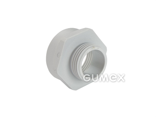 Verschraubung für Verbinder EK 192 P, Außengewinde PG7, Innengewinde PG9, PVC, grau, 